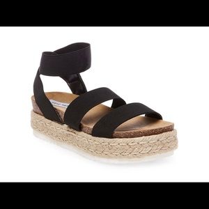 Steve Madden Kimmie Black Strap Sandal Size 7.5